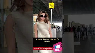 Urvashi Rautela Looks Beautiful Spotted At Airport Viral Masti Bollywood