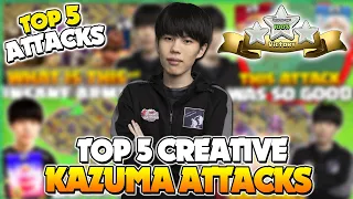 TOP 5 Kazuma MOST Creative Attacks (Clash of Clans)