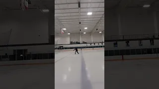 one foot axel + triple flip combo