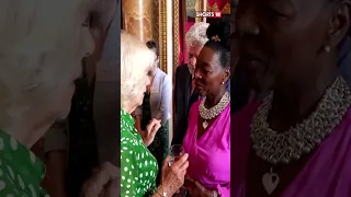 The King And Queen Host Windrush 75th Anniversary Reception | Buckingham Palace | #Shorts #viral