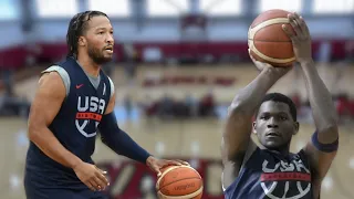 Anthony Edwards, Jalen Brunson Lead Team USA To Win in 3rd Scrimmage vs Select Team, 27-19