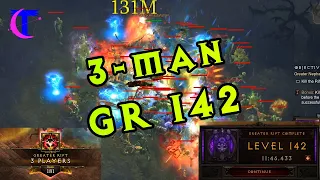 Diablo III Season 20 - 3man Greater Rift 142