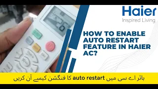 How To Enable Auto Restart Feature in Haier AC | Easy Steps