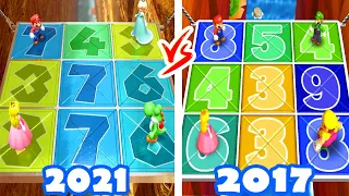 Mario Party Superstars vs Mario Party The Top 100 - Mario vs All Characters (Compare minigames)