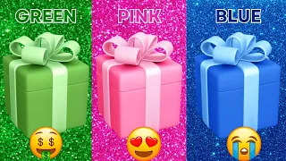 Choose Your Gift...! Green, Pink or Blue 💚💖💙 How Lucky Are You? 😱 Quiz Myst!