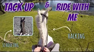 TACK UP & RIDE WITH ME | GoPro