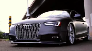 Bagged and Wrapped Audi S5 on Accuair E-Level and Vossens Full Video