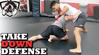 Takedown Defense to Guillotine Choke MMA Setup