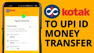 How to Send Money From Kotak Bank to UPI ID | Kotak Money Transfer