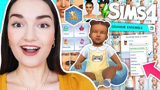 Découverte COMPLÈTE du Pack GRANDIR ENSEMBLE 👨‍👩‍👧‍👦 (CUS, Map, Mode achat/construction)| Sims 4