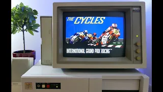 The Cycles Accolade 1989 PC DOS,EGA+Sound Blaster+PC Speaker