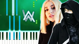 Alan Walker & Ava Max - Alone, Pt. II (Piano Tutorial Easy) By MUSICHELP