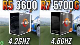 Ryzen 5 3600 vs Ryzen 7 5700G - RTX 3070