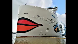 1080p AIDAcosma Ein Blick auf das neueste Schiff der AIDA- Flotte in Papenburg 19.07.2021