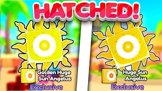 I Hatched 2 Huge SUN ANGELUS in ONE DAY! Pet Simulator X (Roblox)