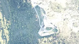 Čachtice Castle in Slovakia with Drone