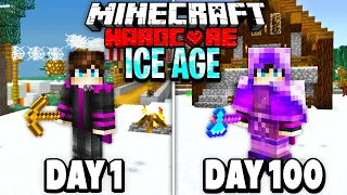 I Survived 100 Days in an ICE AGE in Minecraft Hardcore