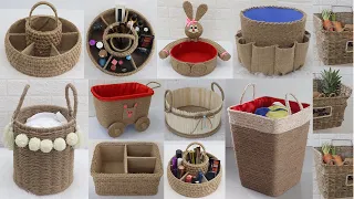 10 Amazing Storage Basket Ideas from Waste Materials, Jute Craft Ideas