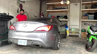 BK2 Genesis coupe 3.8 Muffler delete + Vibrant resonators