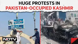 PoK Protest | Huge Protests In Pakistan-Occupied Kashmir, Cops Fire AK-47s