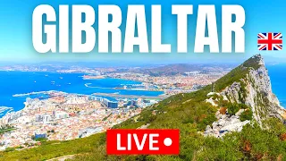 🔴 Gibraltar LIVE  Town & Waterfront at Sunset