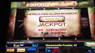 60 CG Gold Jackpot gejagt und ausgelösst Bally Wulff Secret Islandeil 2 von 2