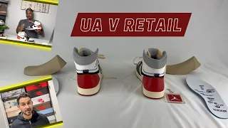 How good are unauthorised authentic pairs? UA (Fake) v Retail (Real): Jordan 1 Union Black Toe