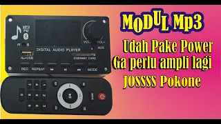 Modul Mp3 Fm Bluetooth plus Power tidak usah pake ampli lagi tinggal pake