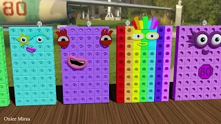 Numberblocks 1 to 100 but everyone is mathlink cube #1