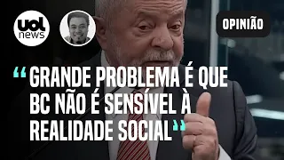 Lula não é contra a autonomia, mas contra falta de sensibilidade do Banco Central, diz Sakamoto