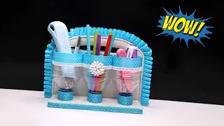 DIY Plastic Bottle Organizer Ideas | Best out of waste | Wadah serbaguna dari botol plastik bekas