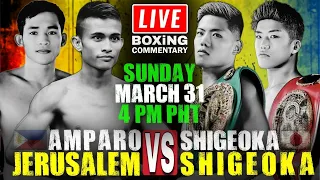 🔴LIVE Melvin Jerusalem vs Yudai Shigeoka Boxing Commentary! Jake Amparo vs Ginjiro Shigeoka Fight