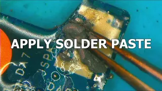 This is how you solder easily using a soldering paste, no soldering wire needed