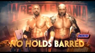 Wwe triple h vs Batista No HOLDS BARRED full match in WrestleMania