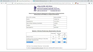 🙌 IBPS RRB CLERK PRELIMS SCORECARD 2022 | 80/80 ATTEMPTS