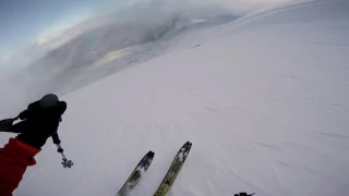 East Snowfields Backcountry Ski. Mt Washington, New Hampshire. 1-21-2017