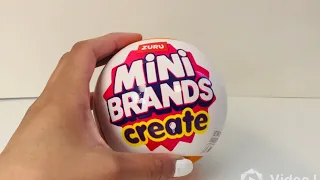 Mini Brands create unboxing