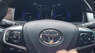 Toyota Camry. Салон и обзор на кнопки в салоне