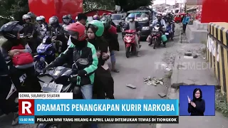 Detik-Detik Penangkapan Kurir Narkoba di Jalan Raya