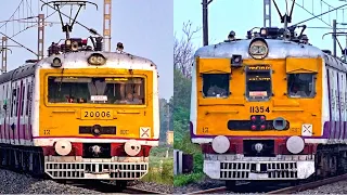 Eastern Railways Two Different Looks Speedy Electric Multiple Unit Trains | Kolkata EMU Local Trains