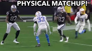 Darren Waller vs Derwin James | PHYSICAL! (TE vs DB) Chargers vs Raiders week 18 2021 highlights