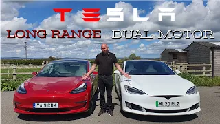 Tesla Model 3 LR v S Long Range Raven real world efficiency, range and charging speed review