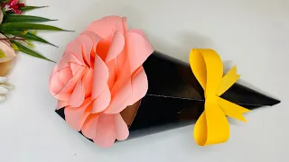 DIY Paper Flower BOUQUET. Flower BOUQUET. Crafts. Origami.