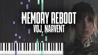 Memory Reboot - VØJ, Narvent - Piano Tutorial - Sheet Music & MIDI