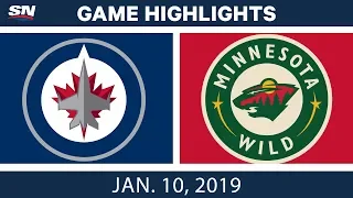 NHL Highlights | Jets vs. Wild - Jan. 10, 2019