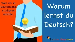 German Speaking | Warum lernst du Deutsch? | Sprechen - B1 | B2 | Learn German