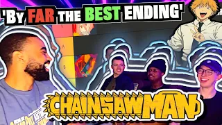 Non-Anime Fans REACT to ALL CHAINSAW MAN ENDINGS