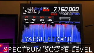 Yaesu FTdx10: Scope Level Setting (video #34 in this series) #yaesu #ftdx10 #hamradio