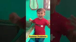 Summer Problems 🤣🤣 #nannuchunnu #youtubeshorts #shorts