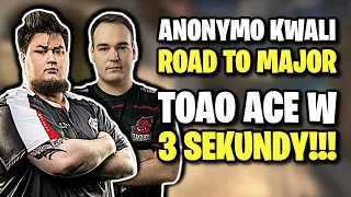 ANONYMO KWALI ROAD TO MAJOR FLASHPOINT!!! MYNIO ACE! TOAO ACE W 3 SEKUNDY - CSGO BEST MOMENTS